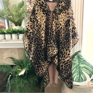 Marc New York Leopard Print Cape